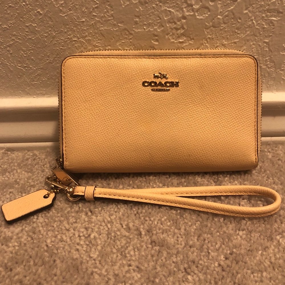 Coach Double Zip Wristlet / Wallet